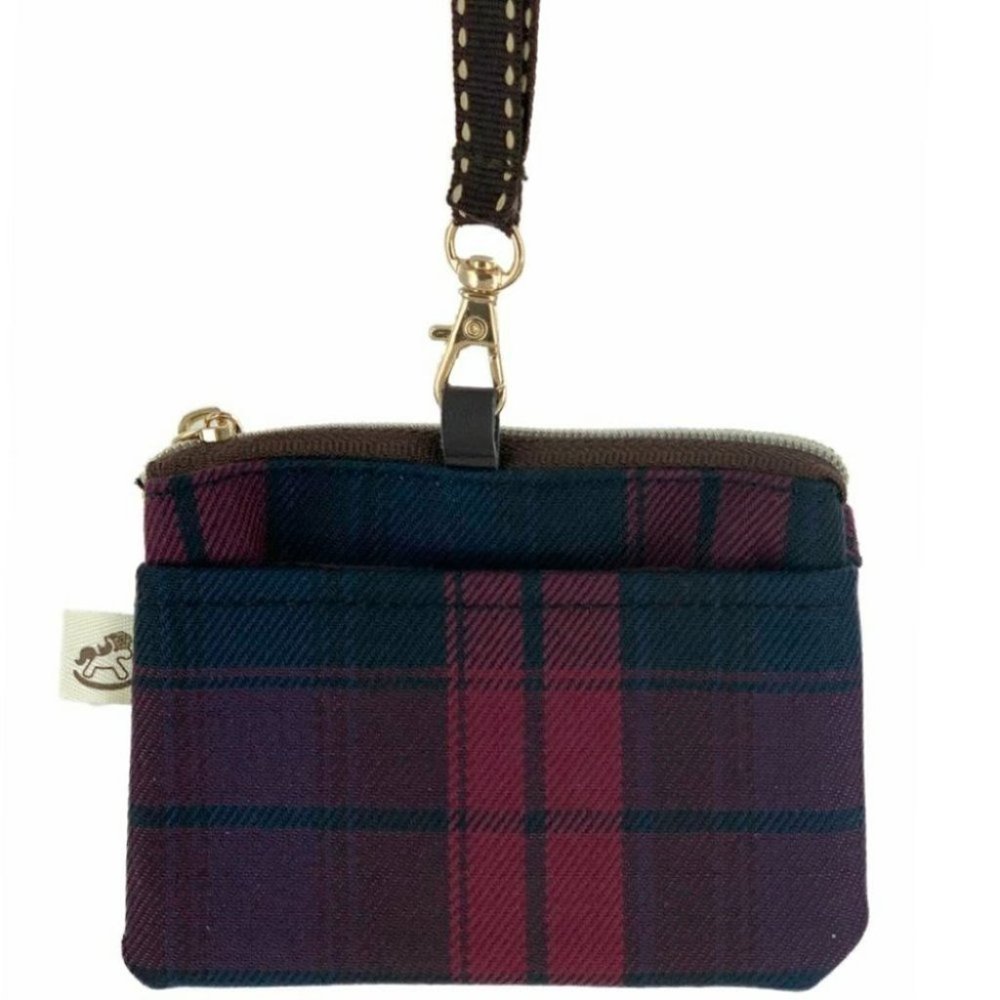 Waterproof Plaid Coin Purse & Card Pouch Holder